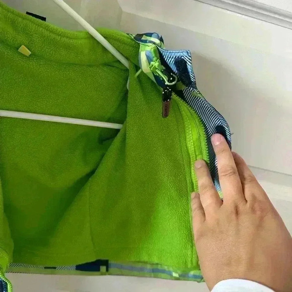 Gusti Toddler Winter Coat With Removable Lining Blue  Green Plaid Size 12 months - Picture 4 of 5